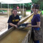 gold panning (with a little help!)